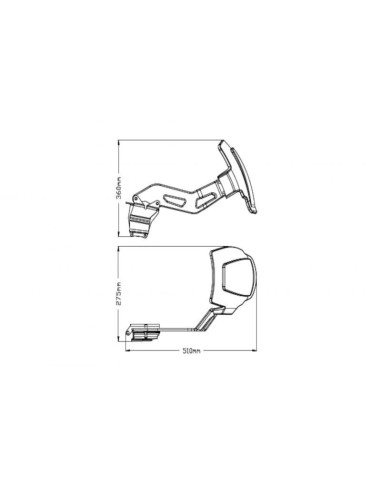 Garde-boue Monobras 3691 Puig pour BMW F750GS et F850GS 2018 et +, F850GS Adventure 2019 et + 