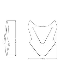 Pare-brise V-Tech Line Sport 20578 Puig pour Honda Forza 750 2021 et + 