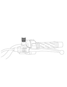 Adaptateur de rétroviseurs 3159 droit ou gauche pour Aprilia TUONO V4 1100 FACTORY 2015 et + 