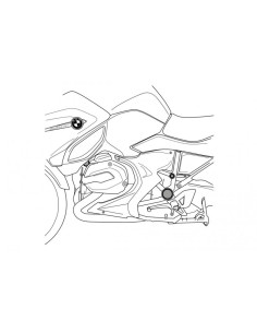 Bouchons de cadre 0327 - BMW R1200RT 2014-2018 