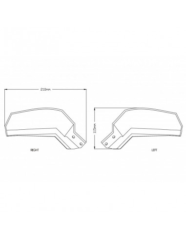 Extension de Protége-mains 9727 - Yamaha Tracer 900 et 900 GT 2018-2019 