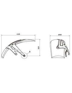 Garde-boue Arrière 1947 - BMW R1200GS / RALLYE / EXCLUSIVE / ADVENTURE, R1250GS / ADVENTURE / HP 