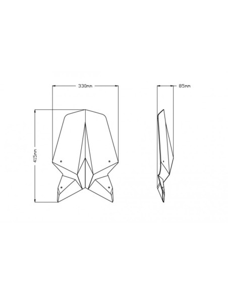 Saute vent Naked New Generation Touring 20461 Puig pour KTM 1290 SUPERDUKE R 2020 et + 