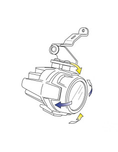Supports spécifiques 1350 pour montage des feux auxiliaires Puig sur Triumph TIGER 800 XC/XCX/XCA/XR/XRX/XRT 2018-2020 