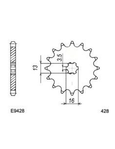 YZ.80 '80 14X51 RK428MXZ  (3R1) 2