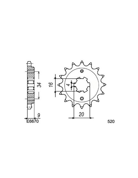 TTR.230 '05/20 13X49 RK520MXZ µ