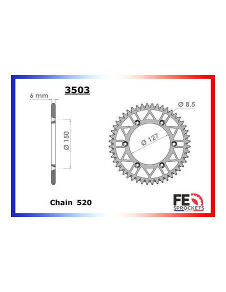 YZF.250 '01/04 13X48 RK520SO  (5NL)