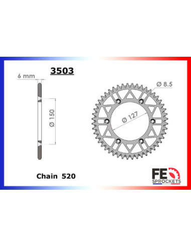 YZF.450 '15/19 13X48 RK520MXZ µ