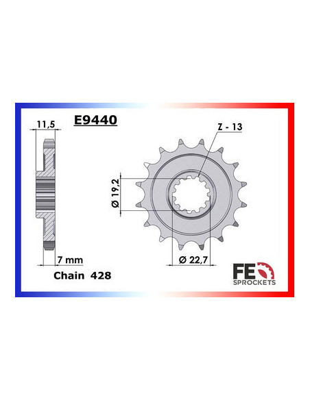 DR.125.Z '03/20 14X57 RK428FEX