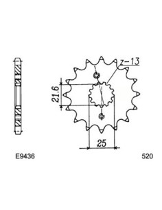 RG.250.GAMMA '86/87 14X39 RK520MXZ µ 2