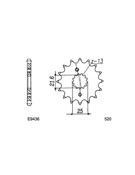 RG.250.GAMMA '86/87 14X39 RK520MXZ µ