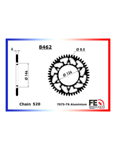 DRZ.400 E '00/07 14X47 RK520SO *  (BF) Version ENDURO