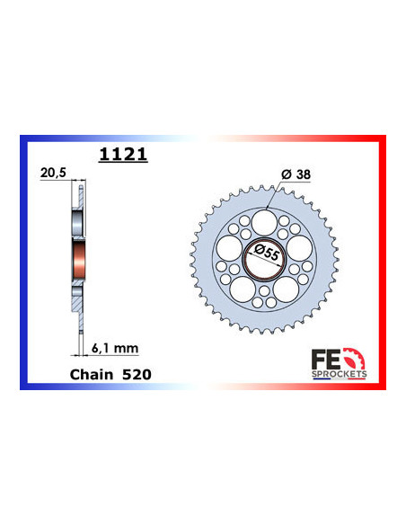 748.STRADA/SP '95/98 14X37 RK520FEX µ
