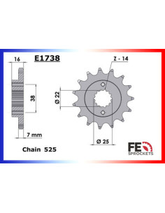 916.ST4 '99/03 15X43 RK525RO * 2