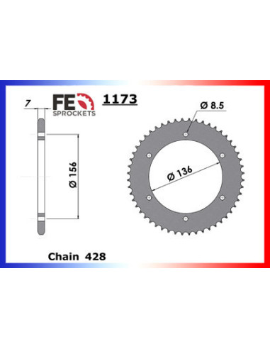 125.FLAT TRACK '21 14X64 RK428MXZ