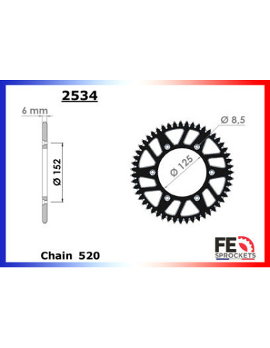 350.RR Enduro (4T) '13/21 13X50 RK520MXZ µ