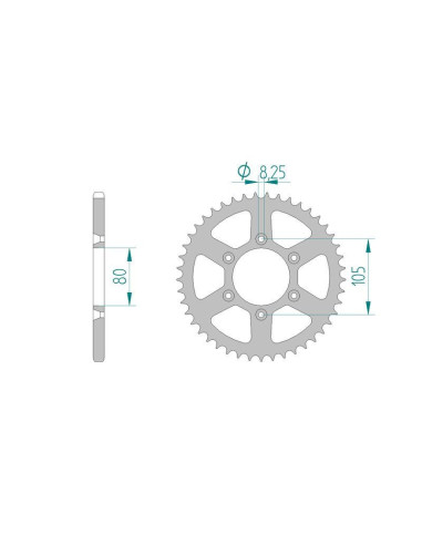 Kit chaine DID  ACIER APRILIA RXE 125 1993 à 1999
