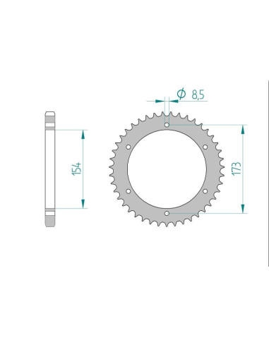 Kit chaine DID  ACIER APRILIA RST 1000 FUTURA 2001 à 2003