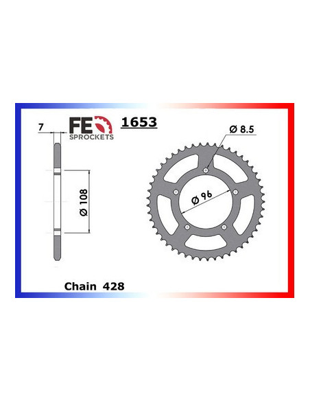 125.FAST BIKE '88 16X51 RK428MXZ