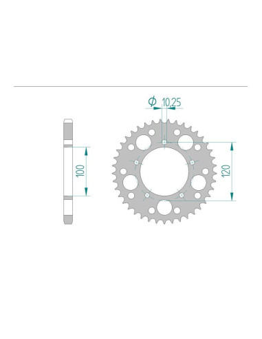 Kit chaine DID  ALU APRILIA RSV 1000 R/SP 1998 à 2003