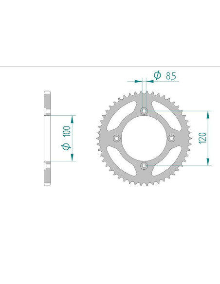Kit chaine DID  ACIER BETA 50 RR SM TRACK 4 FIXATIONS 2012 à 2013