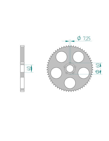 Kit chaine DID  ALU BETA 80 REV 2002 à 2008