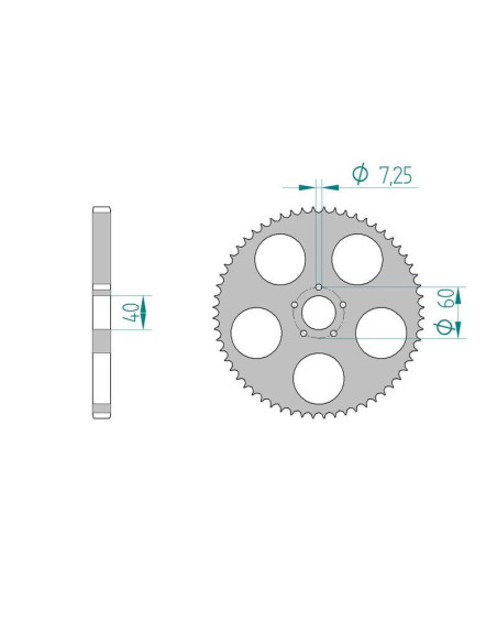 Kit chaine DID  ALU BETA 80 REV 2002 à 2008