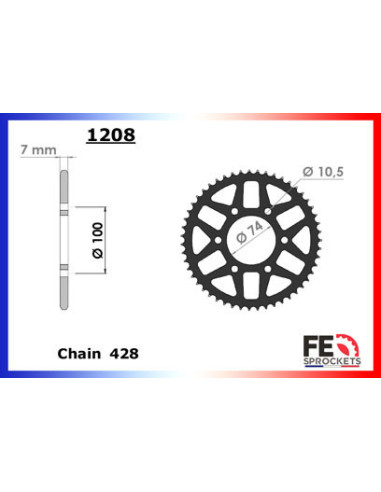 125.GV AQUILA BOBBER '18/20 14X51 RK428MXZ µ