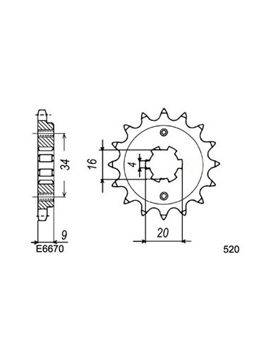 250.GT R COMET '04/12 14X46 RK520MXZ µ