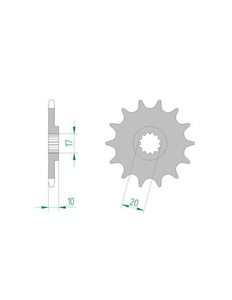 Kit chaine DID  ALU BETA 240 ZERO/SYNT 1990 à 1991