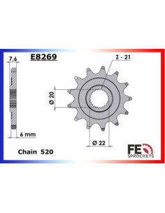 HM.300.CRF '05/12 13X48 RK520MXZ µ 2