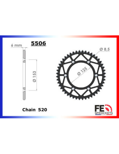 HM.300.CRF '05/12 13X48 RK520MXZ µ