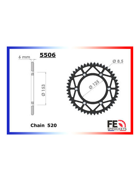 HM.300.CRF '05/12 13X48 RK520MXZ µ