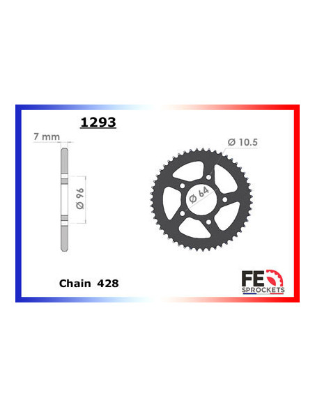 125.FURIOUS '16/19 14X51 RK428MXZ 125.FURIOUS RACING '20