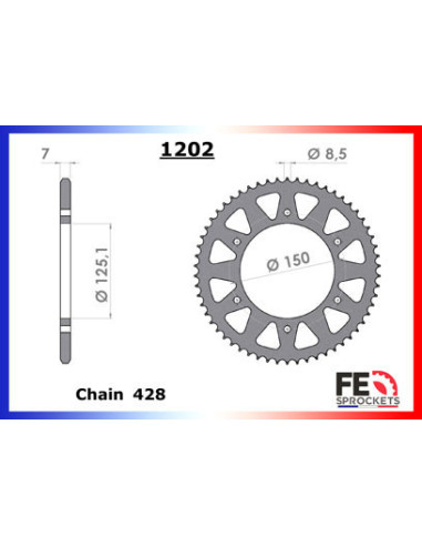 125.RS R / FACTORY '18/21 14X58 428H *