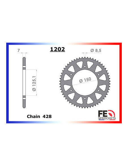 125.RS R / FACTORY '18/21 14X58 428H *
