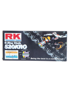 CHAINE RK 520KRO 080 MAILLONS avec Attache Rapide.