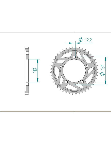 Kit chaine DID  ALU BMW S 1000 R 2013 à 2014