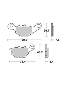 Plaquettes de freins AP RACING 2