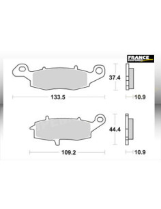 Plaquettes de freins AP RACING 2