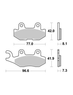 Plaquettes de freins AP RACING 2