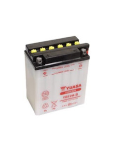Batterie YUASA YB12A-B (CB12A-B / CB12AB / 12AB) acide non incluse