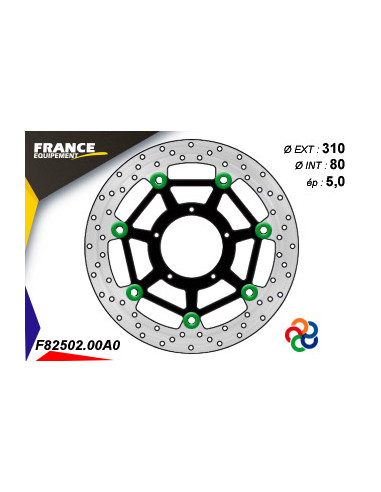 Disque de frein Gamme Essentiel FE.FL82502 / Oeillets Couleurs