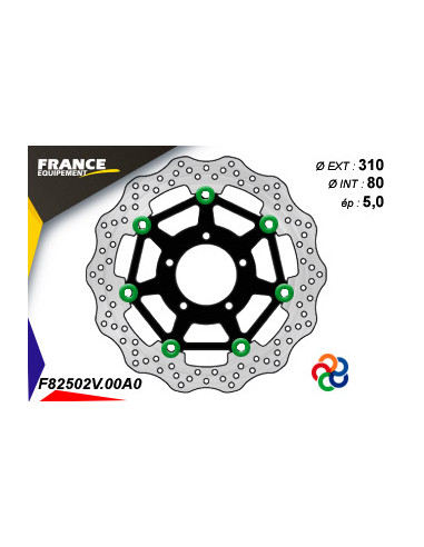 Disque de frein Gamme Essentiel FE.FL82502V / Oeillets Couleurs