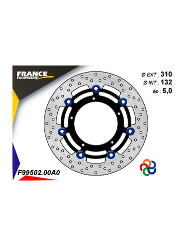 Disque de frein Gamme Essentiel FE.FL99502 / Oeillets Couleurs