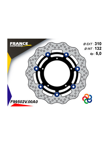 Disque de frein Gamme Essentiel FE.FL99502V / Oeillets Couleurs