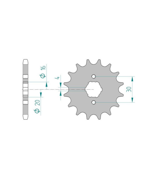 Kit chaine DID  ACIER CAGIVA 125 ELEFANT 1984 à 1988
