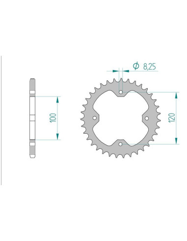 Kit chaine DID  ACIER CAN-AM 200 RALLY 2004 à 2005
