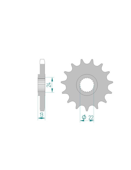 Kit chaine DID  ACIER CAN-AM DS 650 BAJA 2000 à 2003