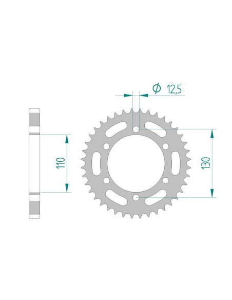 Kit chaine DID  ACIER CAN-AM DS 650 BAJA 2000 à 2003